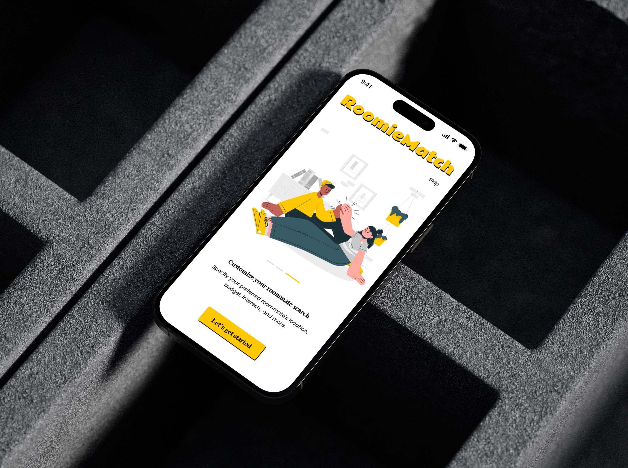 Roomie Match - Onboarding screen 3