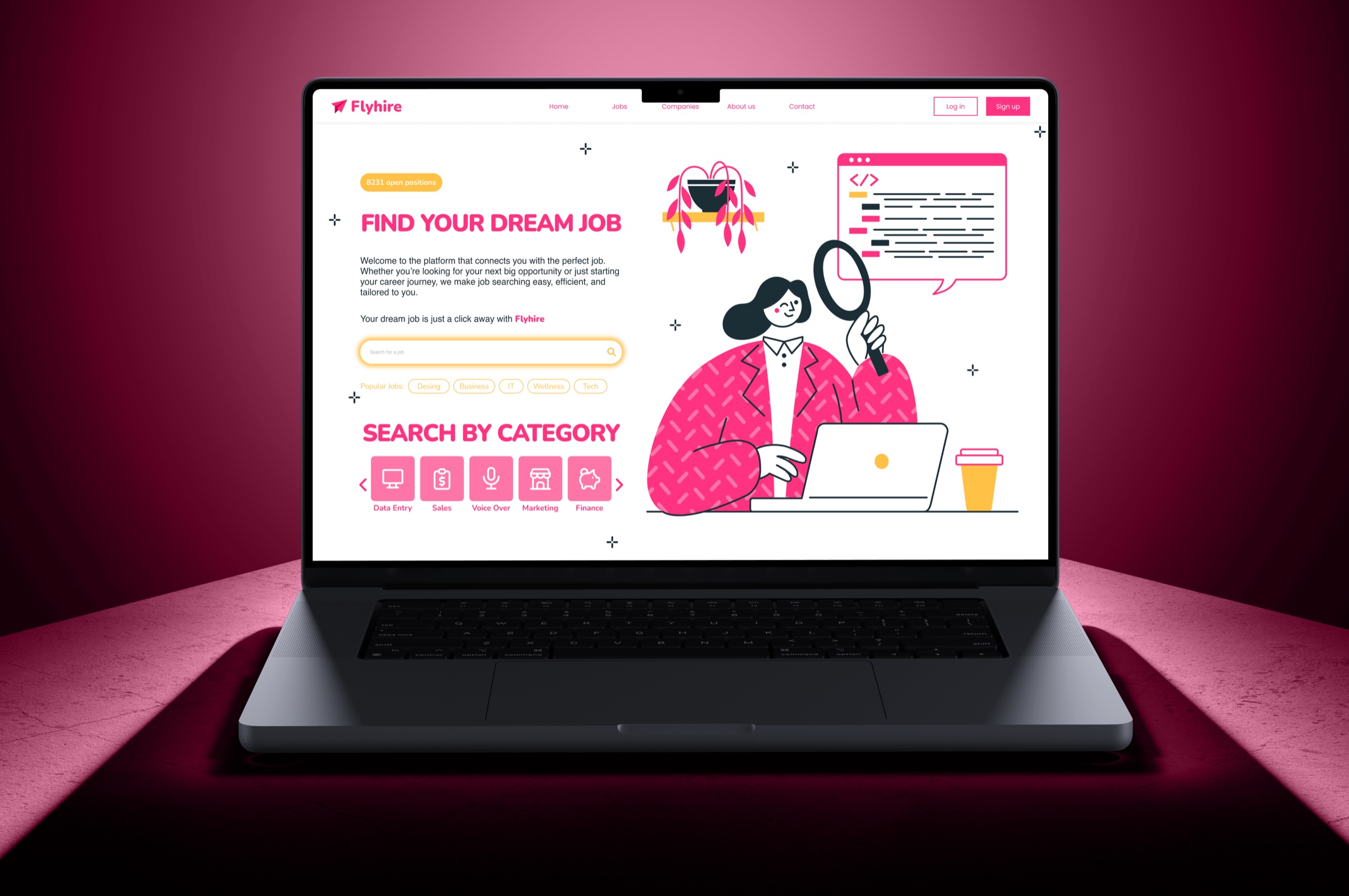 Flyhire - Career Platform UI